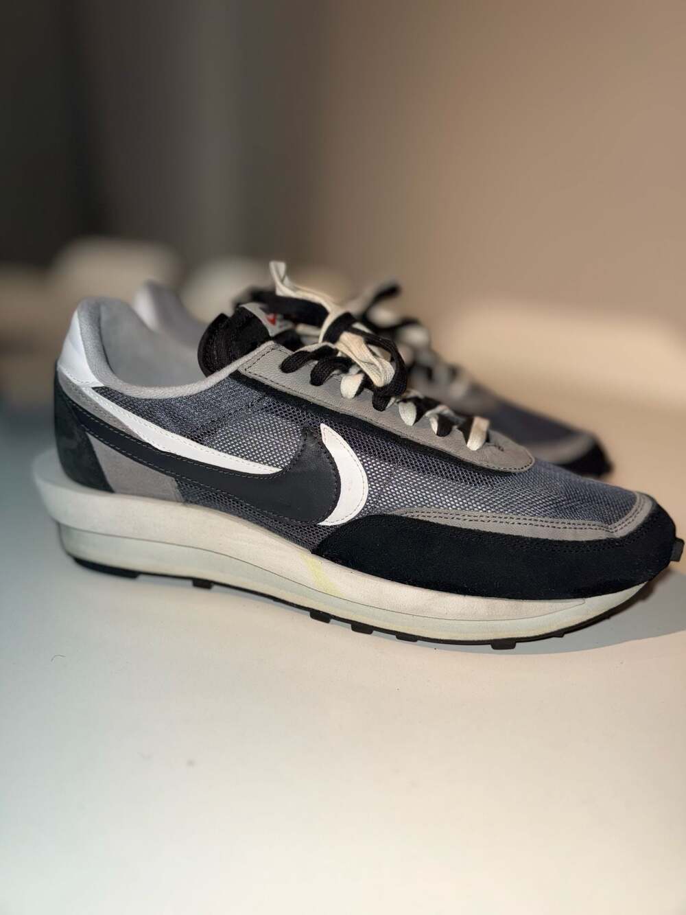 Nike X Sacai Ldwaffle Black Anthracite Size 14 Bv0073-001